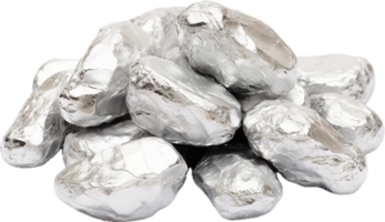 ai generiert Silber Nuggets png