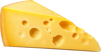 AI generated slice of cheese png