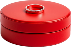 ai generiert rot Ring Box png