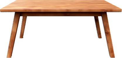 AI generated Modern wooden table png