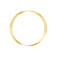 Round Gold Frame png