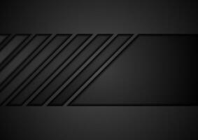 Black tech geometric abstract background photo