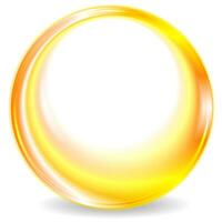 Colorful yellow round circle logo design photo