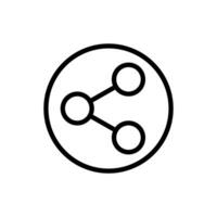 Share vector icon. Arrow symbol. button connection illustration sign.