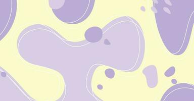 Abstract background various shapes and doodle objects pastel color vector