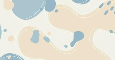 Abstract background various shapes and doodle objects pastel color vector