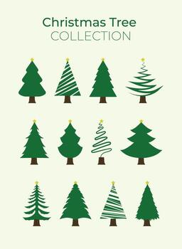 Christmas Tree Collection vector