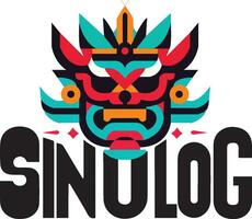 Dynamic Sinulog, Festive Design for Honoring Cebu's Santo Nino vector