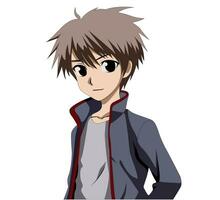 anime cartoon character design vector illustration manually created