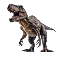 ai gerado tiranossauro rex,t-rex em transparente fundo png