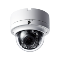 AI generated Security CCTV camera on transparent background png