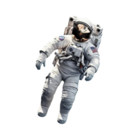 ai gegenereerd single astronaut Aan de helm Aan transparant achtergrond png