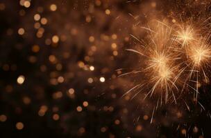 AI generated a close up of a couple of fireworks on a background photo