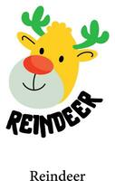 Trendy Reindeer Concepts vector