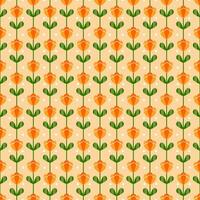 Seamless vector pattern of leaves and flowers background for textile or book cover, wallpaper, graphic design, typographic art, hobby, invitation.