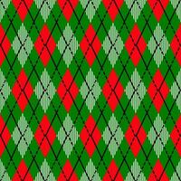 Ugly sweater Merry Christmas Happy New Year illustration knitted background seamless pattern folk style scandinavian ornaments. Wallpaper wrapping paper textile print. White, red, green colors. vector