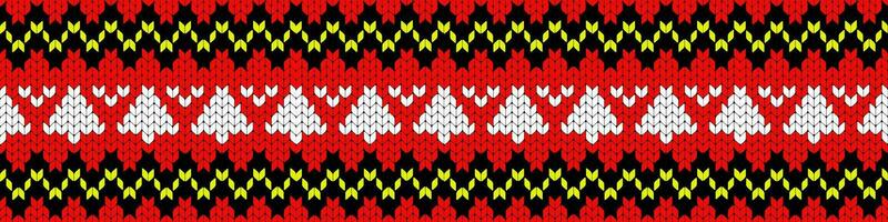 Printable seamless vintage Christmas knit repeat pattern background in red color. Wallpaper, raster illustration in super High resolution. Pattern for pront on demand texture. vector