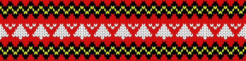 Printable seamless vintage Christmas knit repeat pattern background in red color. Wallpaper, raster illustration in super High resolution. Pattern for pront on demand texture. vector