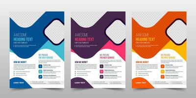 Creative Corporate Business Flyer Brochure Template Design, abstract business flyer, and vector template design. Brochure design, cover, annual report, poster, flyer