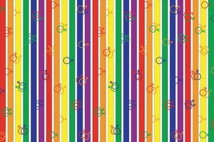 Illustration, Symbol and vertical bar color of LGBTQ  background. vector