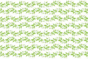 Illustration, Green bouquet leaves on white background. vector
