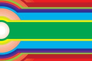 Abstract multicolored semicircle and color bar background. vector