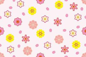 Illustration of the abstract flower on soft pink background. vector