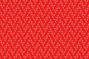 Illustration, Abstract pattern of the face on red color background. vector