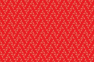 Illustration, Abstract pattern of the face on red color background. vector