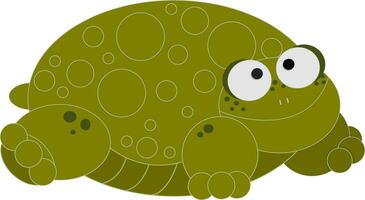 Turtle vector color illustration.