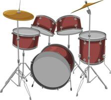 Vector of drum set.