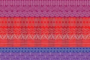 illustration abstract white line on red color background vector