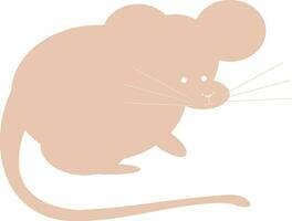 Mouse vector color illustration.