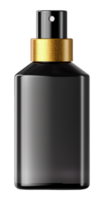 AI generated plain black and gold cosmetic product mockup presentation, generated ai png