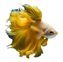 ai generado retrato de un Betta pescado con un hermosa cola, generado ai png