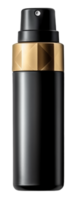 AI generated plain black and gold cosmetic product mockup presentation, generated ai png