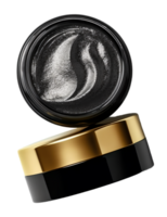 AI generated plain black and gold cosmetic product mockup presentation, generated ai png