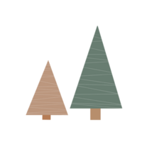 ilustración de un hermosa Navidad árbol en un transparente neutral antecedentes. lata ser usado como un elemento de tu composición png