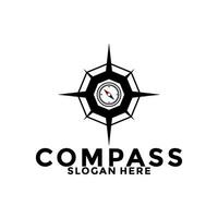 compass logo design vector, creative idea compass or navigation logo icon template vector