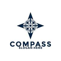 compass logo design vector, creative idea compass or navigation logo icon template vector