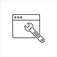 Artisanal Craftsmanship Exquisite Vector Icons of Precision Tools Wrench, Gear, Spanner, Hammer, and Screwdriver Illustrations for the Essence of Fix and Repair Mastery