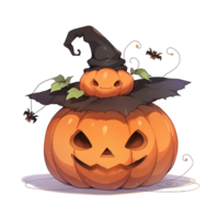 AI generated Pumpkin cartoon illustration png