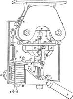 Circuit Breaker, vintage illustration. vector