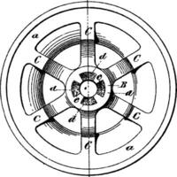 carretilla rueda, Clásico ilustración. vector