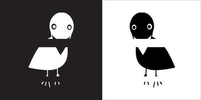 Illustration vector graphics of crow icon