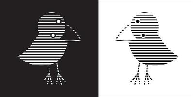 Illustration vector graphics of crow icon