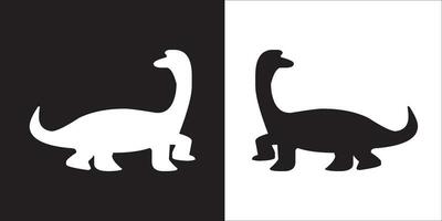 Illustration vector graphics of dinosaur icon