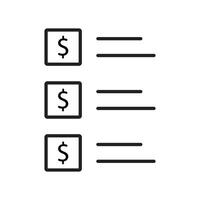 Accounting set of web icons in line style. Accounting and audit icons for web and mobile app. Containing finance report and audit, invoice, tax return, accounting, auditing, inspection. Editable Line vector