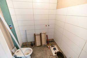 Bathroom Demolition and Renovation, extension, restoration and reconstruction. photo