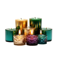 luz de velas elegância. Novo anos fundo para festivo celebrações png